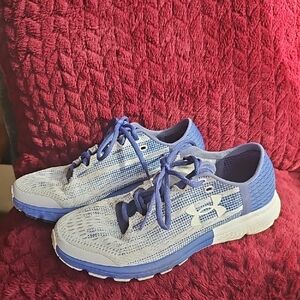 Under Armour Running Shoes L Size 7.5 Purple Blue